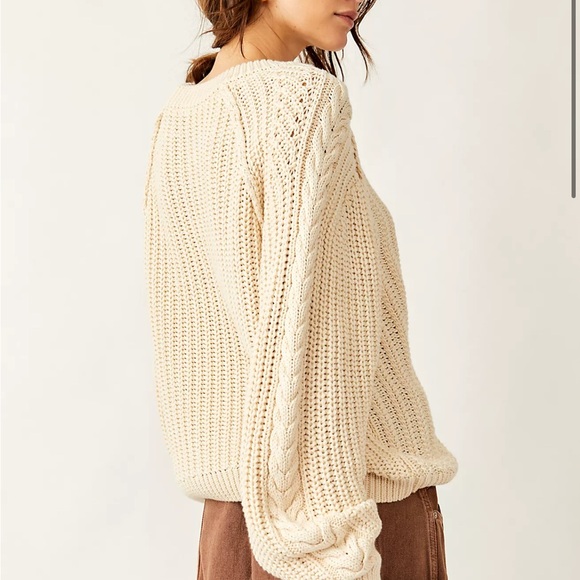 Free People Frankie Cable Sweater - Picture 8 of 10
